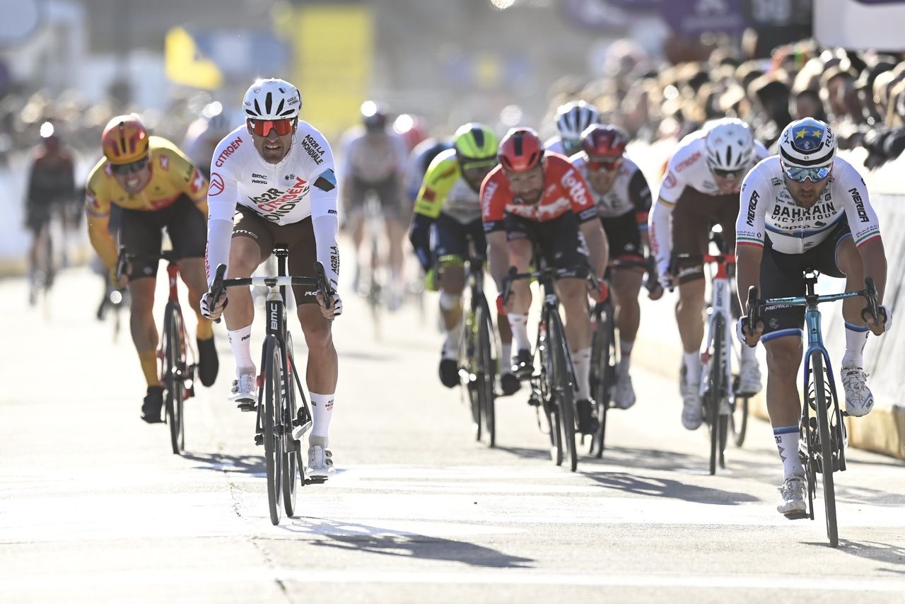 Omloop Het Nieuwsblad 2022 77th Edition Gent Ninove 2042 km 26022022 Wout Van Aert BEL Team Jumbo Visma photo Vincent KalutPNCVSprintCyclingAgency2022