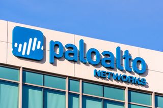 Palo Alto Networks sign at the Company headquarters in Silicon Valley