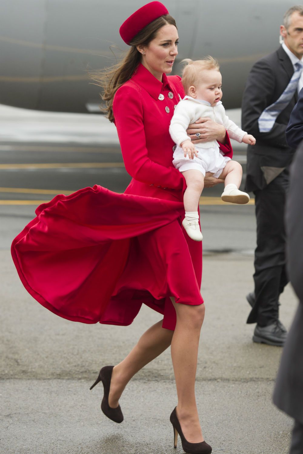 Kate Middleton, Prince William and Prince George in New Zealand