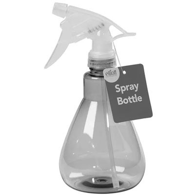 clear plastic spray bottle