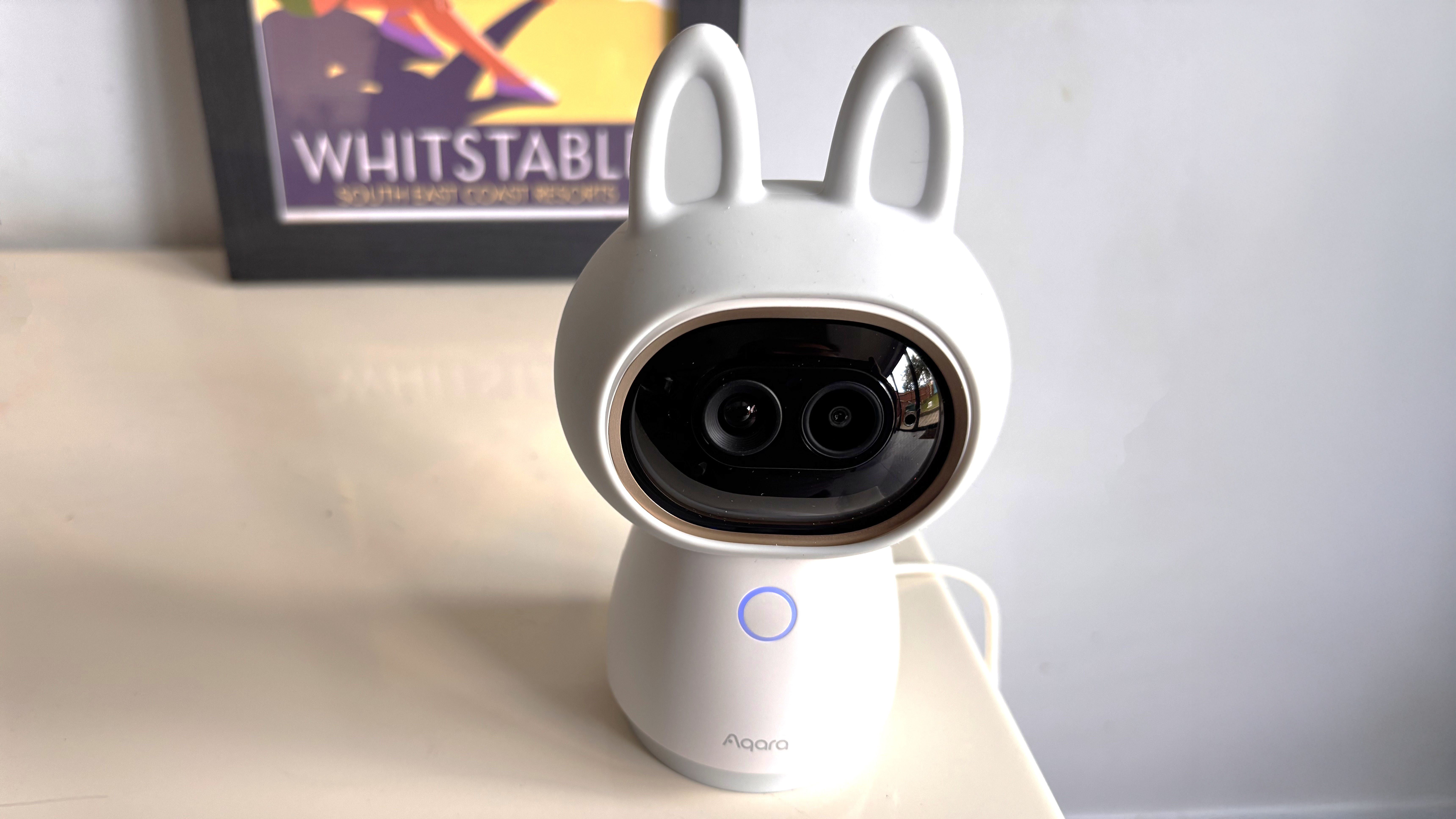 Aqara Camera Hub G350 security camera with 'rabbit ears' attached