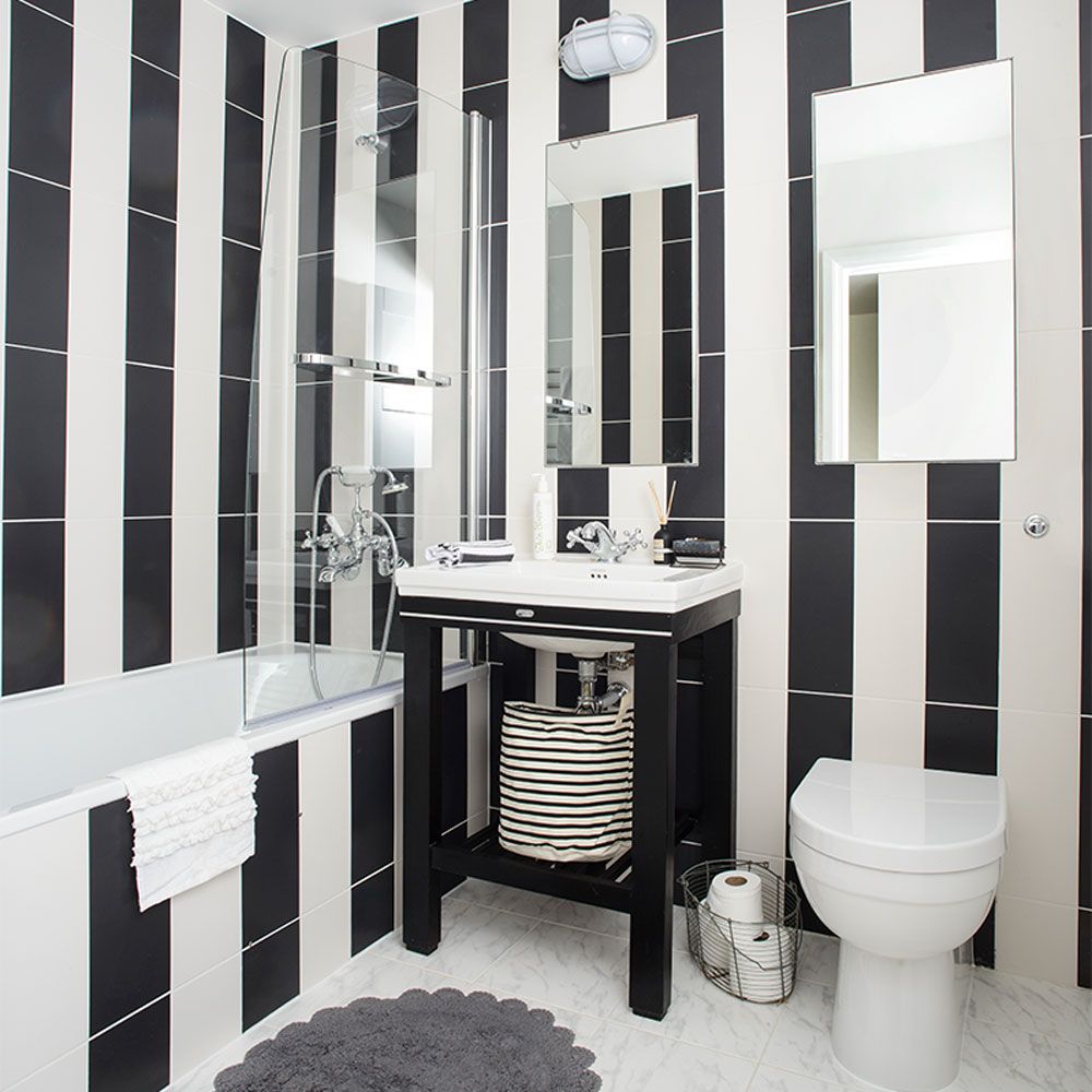 Black and white bathroom ideas for striking monochrome schemes | Ideal Home