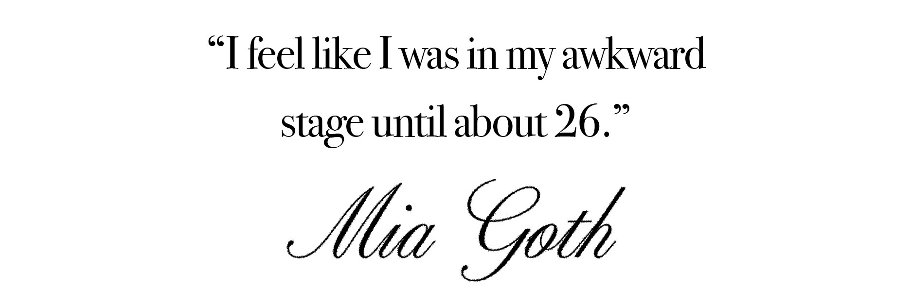 Mia Goth photo shoot for Who What Wear&#039;s October Cover Story.