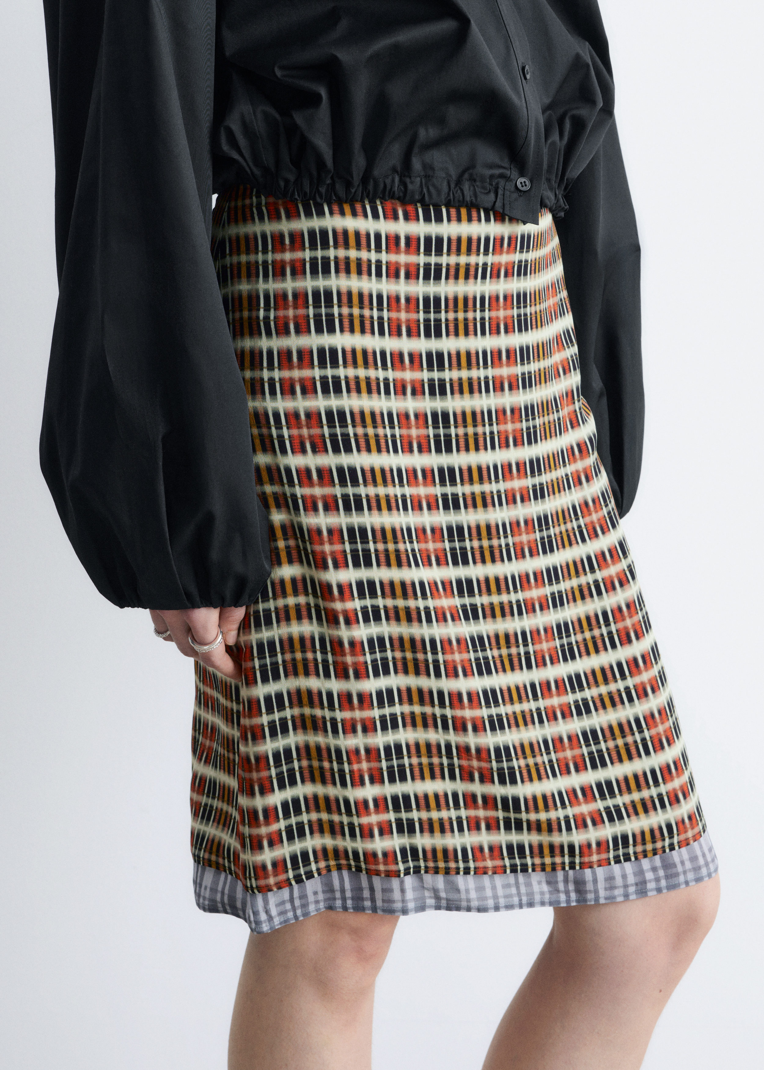 Knee-Length Slip Skirt