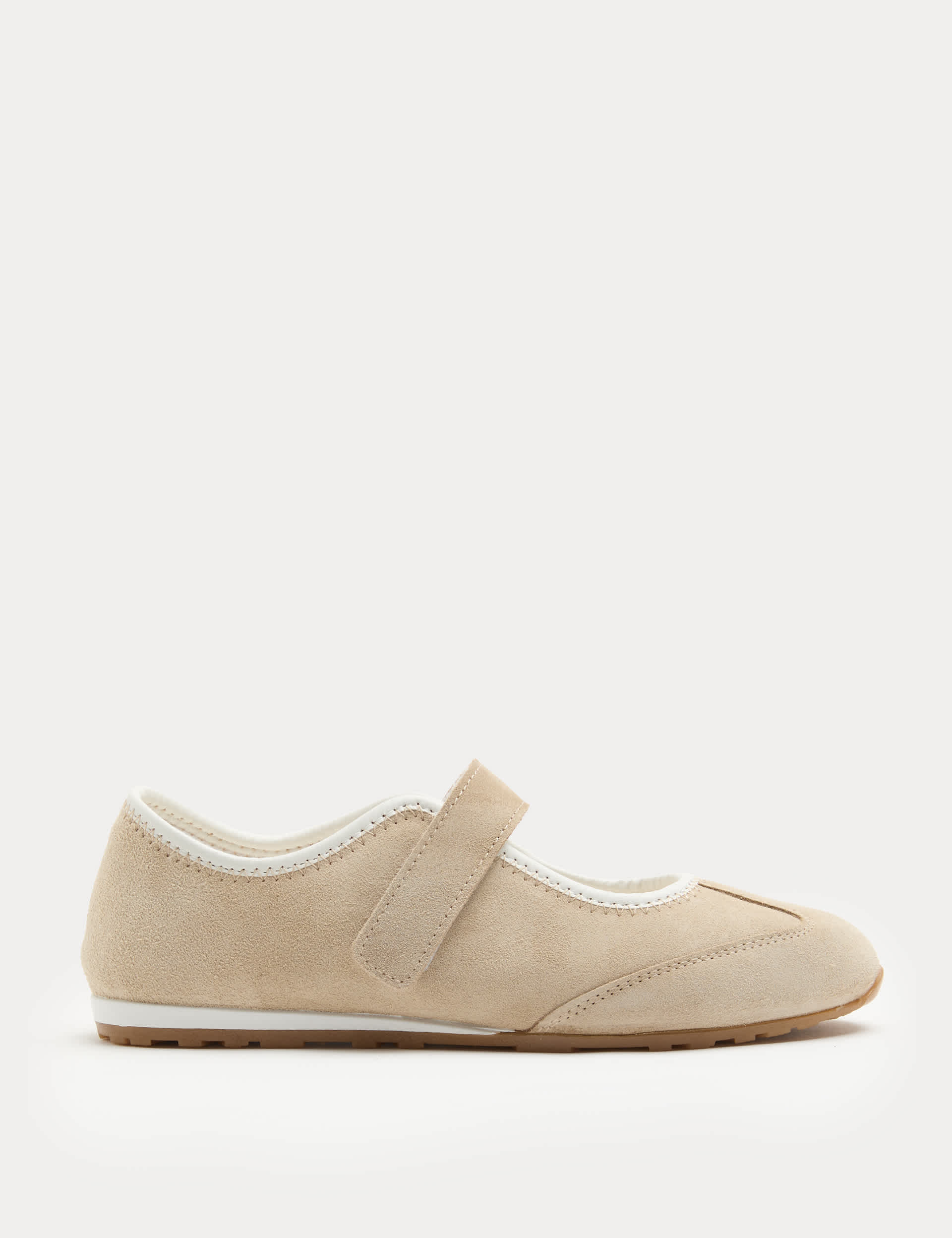 Suede Single Strap Mary Jane Trainers