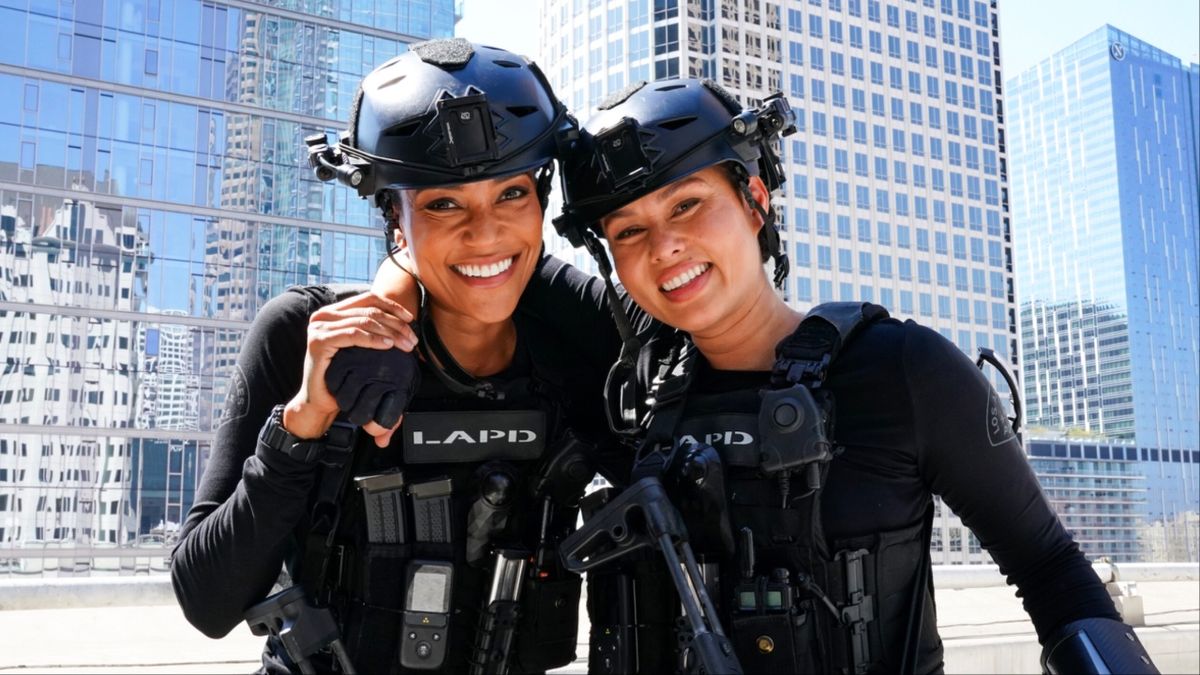 Annie Ilonzeh and. Anna Enger Ritch in CBS&#039; S.W.A.T.