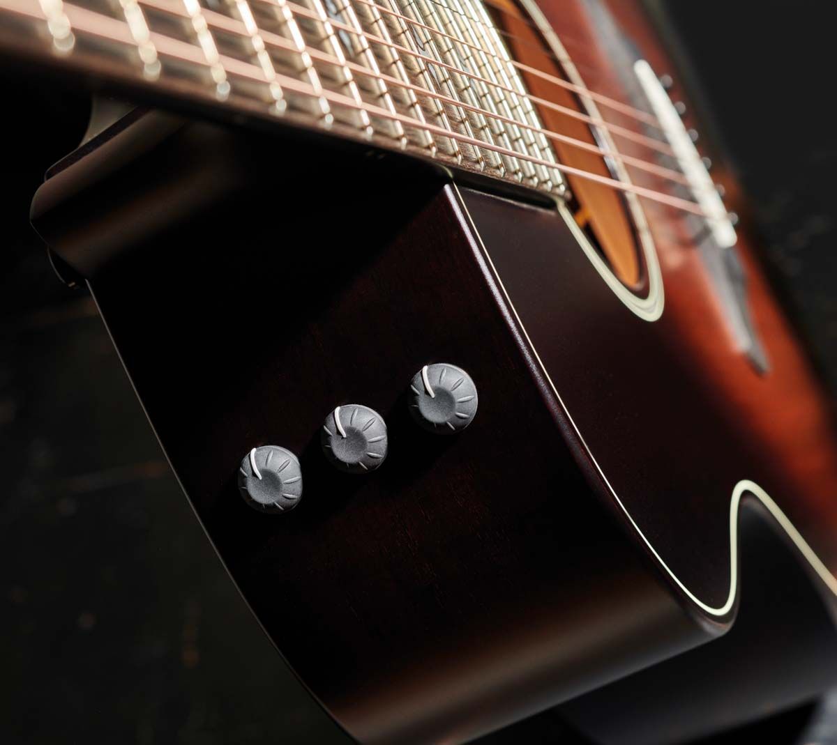 Taylor's impressive Expression System 2 delivers transparent amplified acoustic tones.