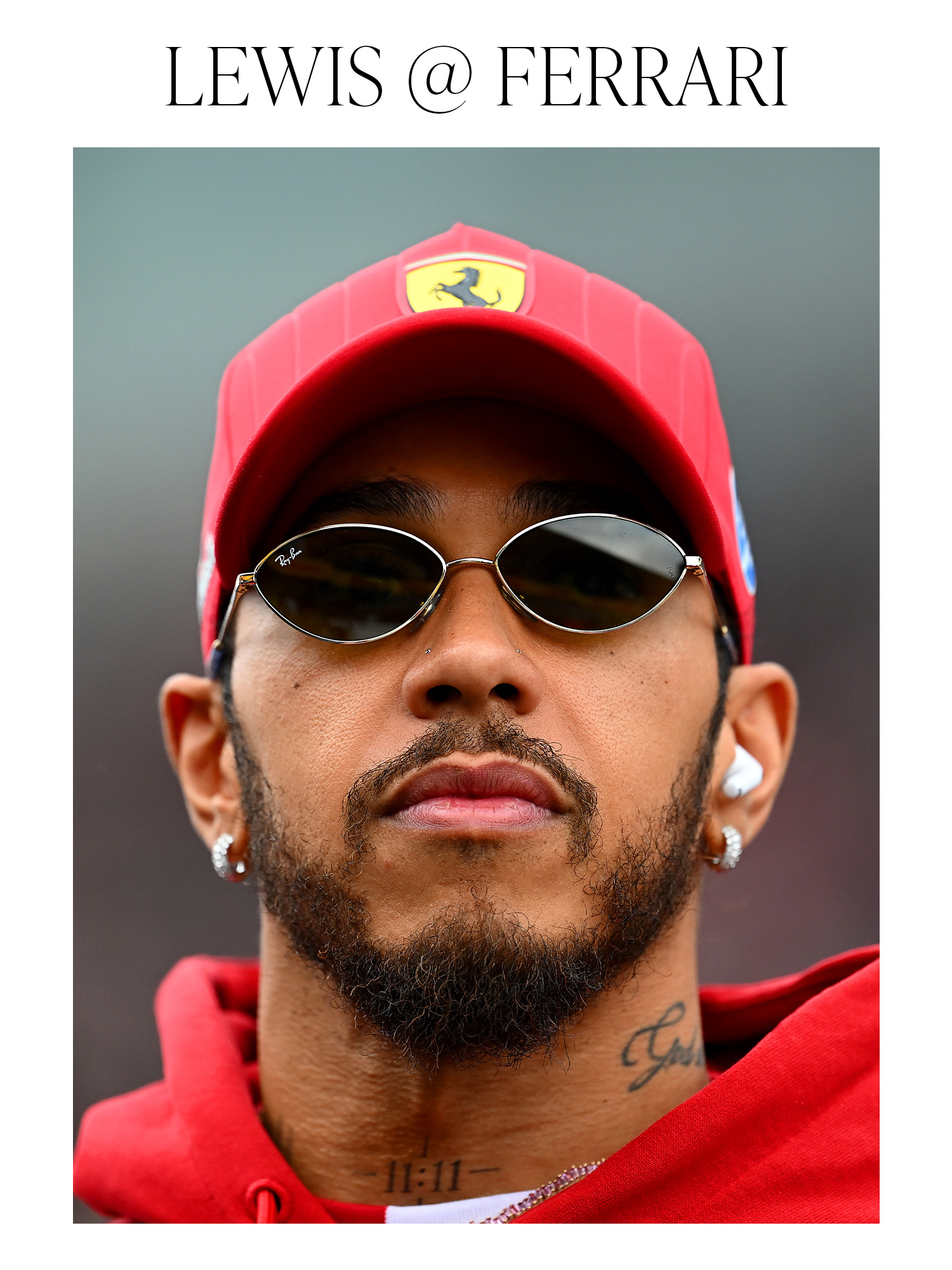 SUZUKA, JAPAN - APRIL 06: Lewis Hamilton of Great Britain and Scuderia Ferrari looks on on the drivers parade prior to the F1 Grand Prix of Japan at Suzuka Circuit on April 06, 2025 in Suzuka, Japan.