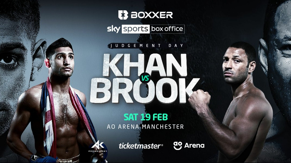 Khan vs Brook boxing poster