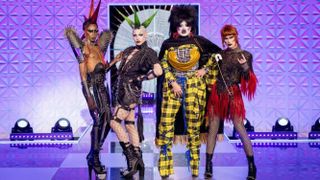 Black Peppa, Cheddar Gorgeous, Danny Beard, and Jonbers Blonde - RuPaul's Drag Race UK season 4 finalists