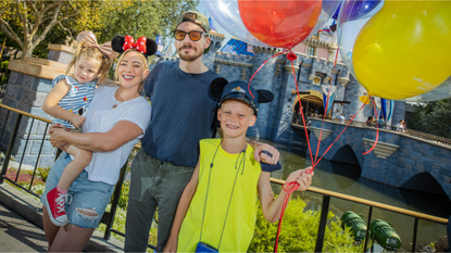 Hilary Duff And Family Spend The Day At Disneyland Park