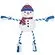 Frisco Holiday Snowman Plush with Rope Dog Toy