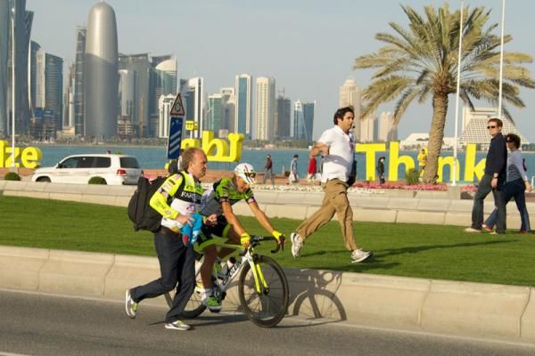 The crowds in Qatar flock to the stage winner