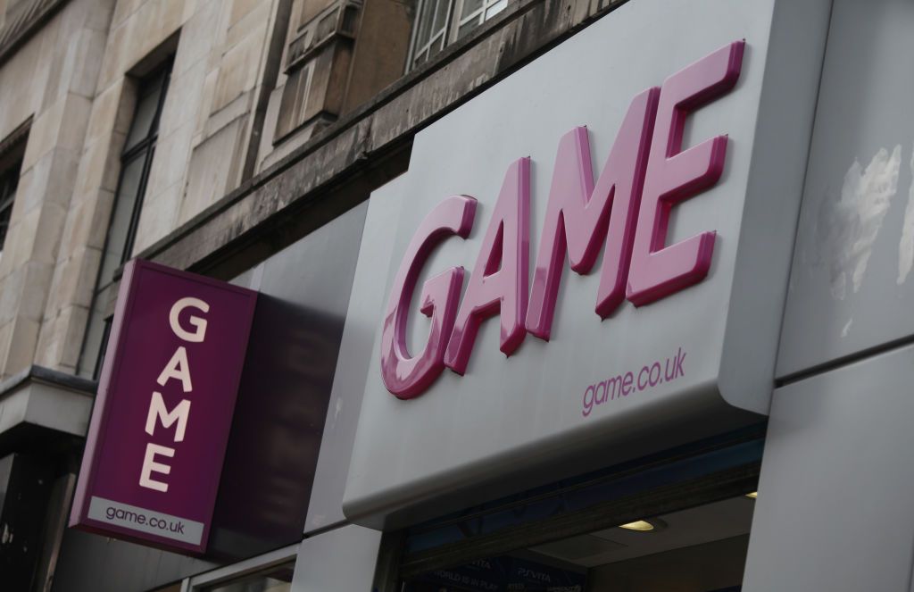 The front of a GAME store.