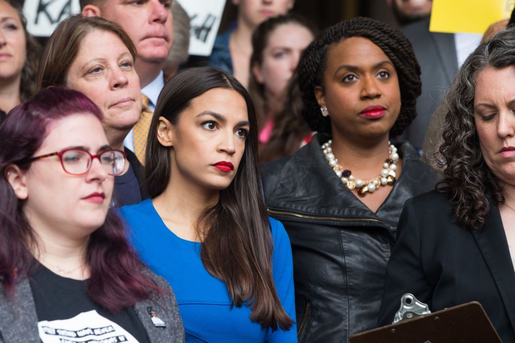 Alexandria Ocasio-Cortez and Ayanna Pressley.