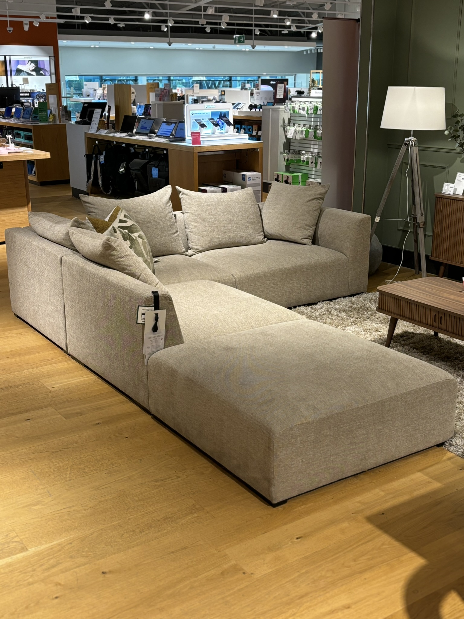tokyo sofa in John Lewis showroom