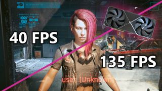 Cyberpunk 2077 tested with NVIDIA DLSS 4 Multi-Frame Gen on and off with an RTX 5080