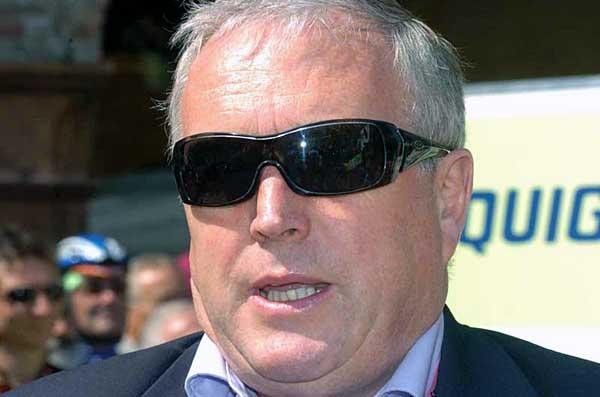 UCI president Pat McQuaid enjoyed some sunshine in Busseto