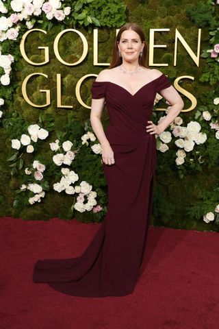 Amy Adams attends the 82nd Annual Golden Globe Awards at The Beverly Hilton on January 05, 2025 in Beverly Hills, California.