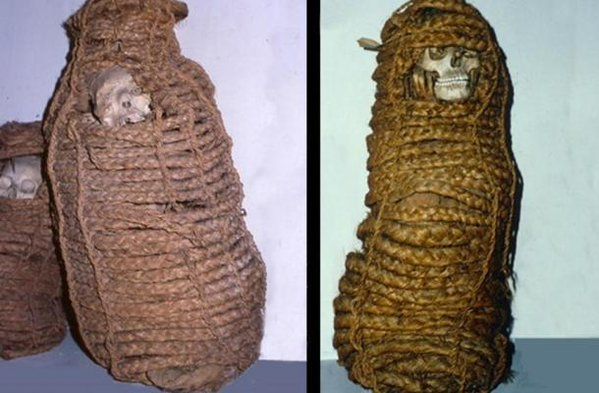 Mummy with antibiotic resistant bacteria