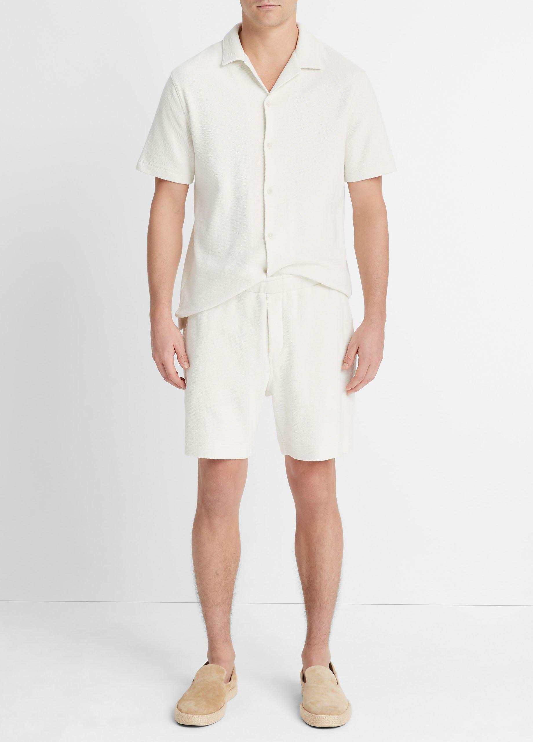 Cotton Bouclé Pull-On Short