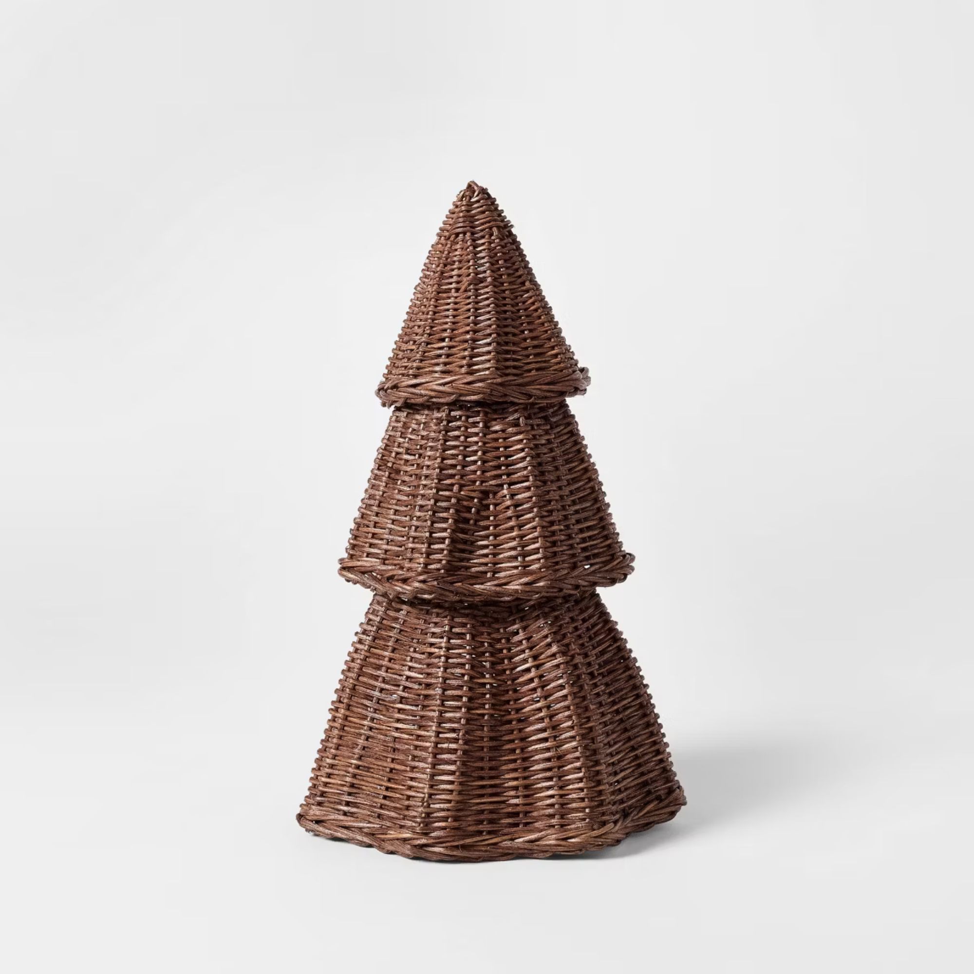 Scalloped Rattan Christmas Tree - Threshold&amp;trade; designed with Studio McGee (Medium)