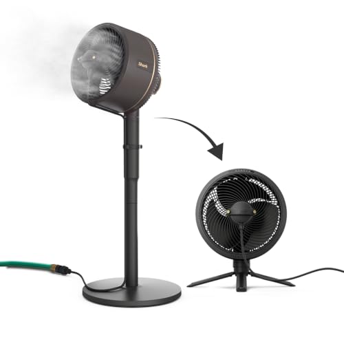 Shark Flexbreeze 2-In-1 Fan With Misting Attachment, Charcoal, Fa222