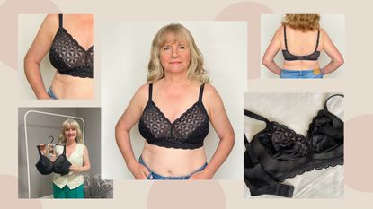 Julie Player wearing M&amp;S Lace non-padded bralette