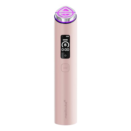 Medicube Booster Pro X2&amp;trade; | 7-In-1 Glow Beauty Device | 2x Care for Glow, Pores, Skin Definition &amp;amp; Radiance | Customized Dual &amp;amp; Sheet Mask Boost Modes | Korean Skincare Device | Pink