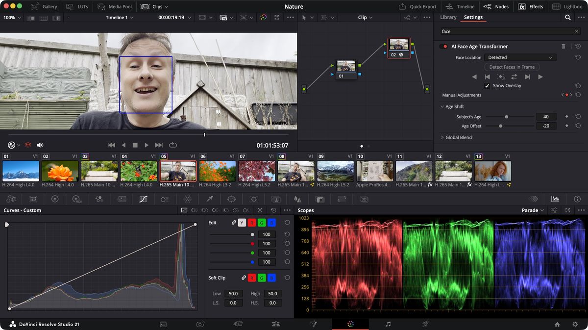 Using Blackmagic Design's Resolve Studio 21 during our review process