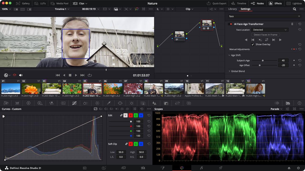 Using Blackmagic Design's Resolve Studio 21 during our review process