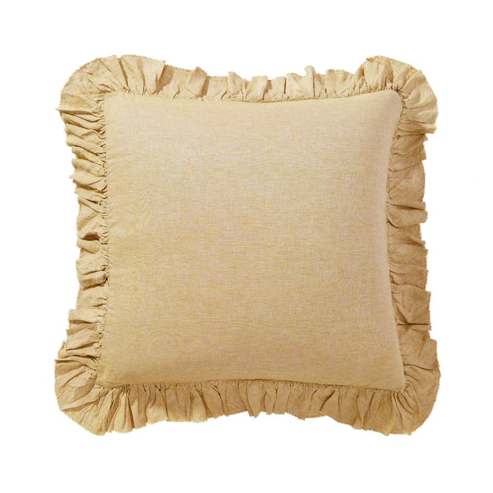 Belgian Flax Linen Fringe Ruffle Sham