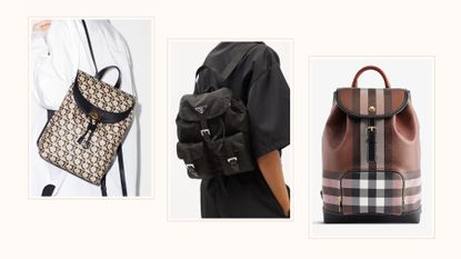 Salvatore Ferragamo, Prada, Burberry best designer backpacks 