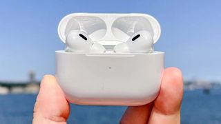 AirPods Pro 2 in hand