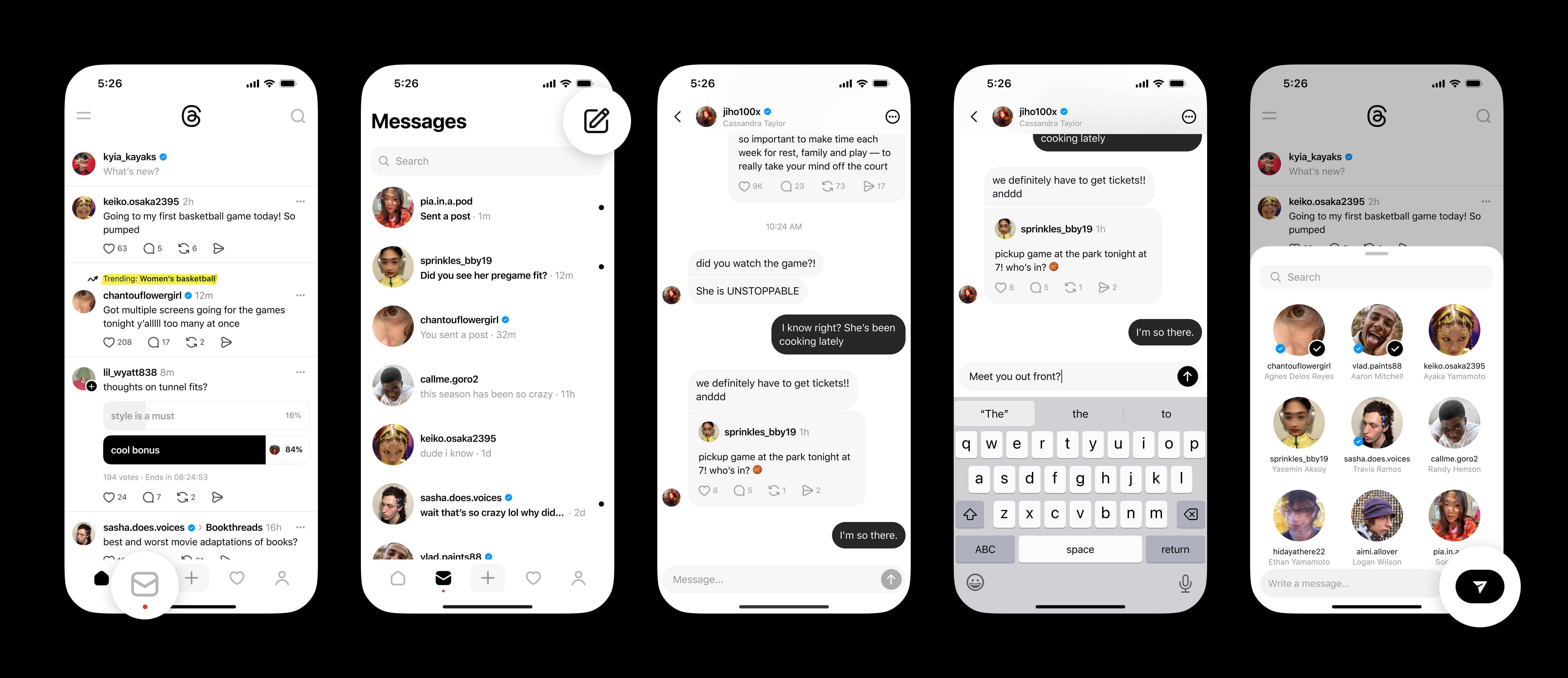 Threads gets DMs and Highlighter