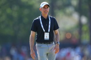 David Abeles walks down the fairway at the US Open