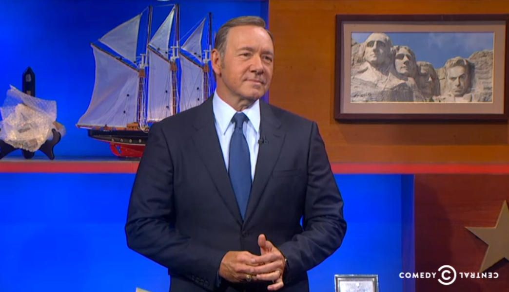 Stephen Colbert tackles Obama&amp;#039;s ISIS &amp;#039;don&amp;#039;t have a strategy&amp;#039; line with President Frank Underwood