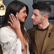 Priyanka Chopra with the number 24 painted on one of her nails.