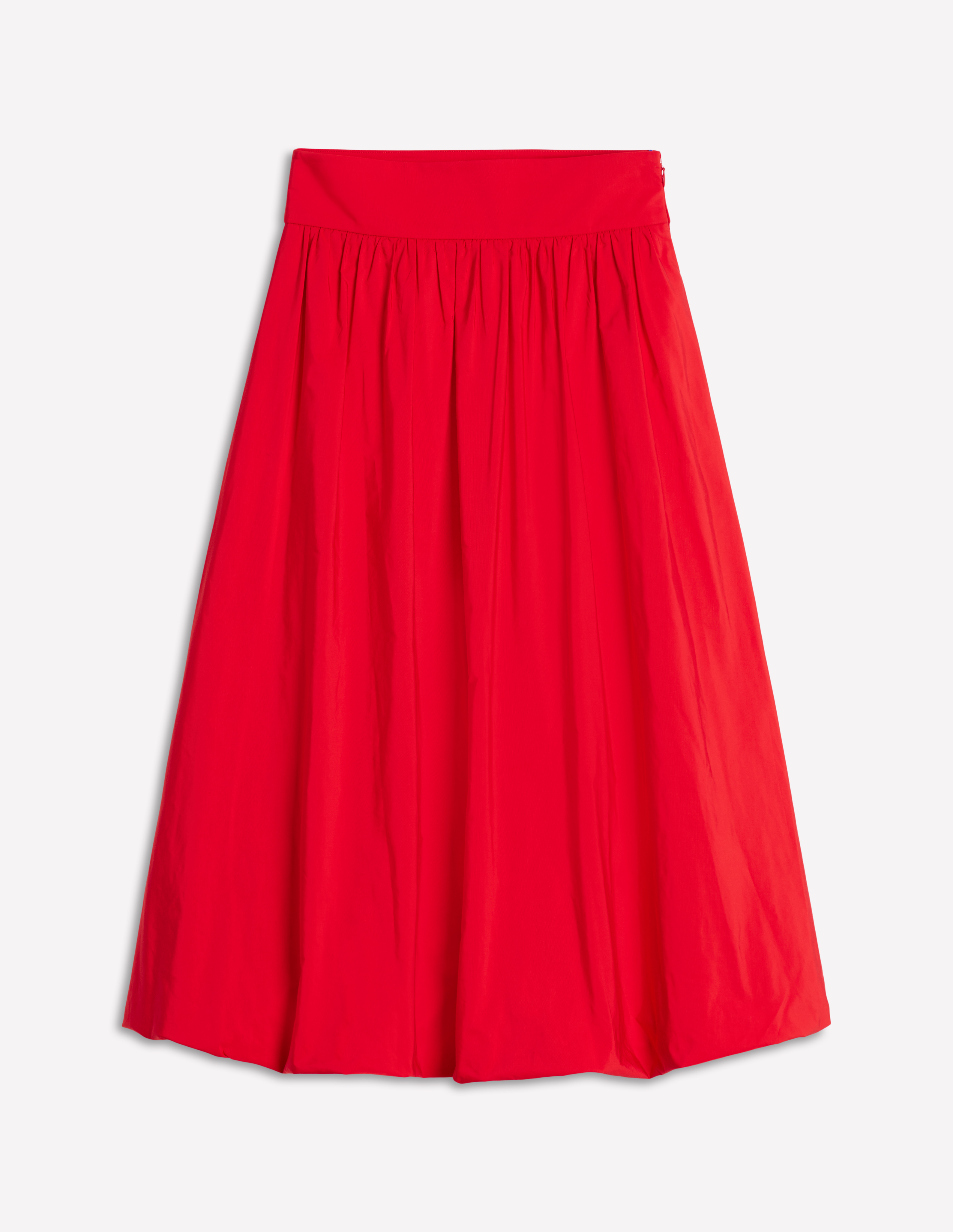 Boden, Bubble Hem Midi Skirt-Poppy Red