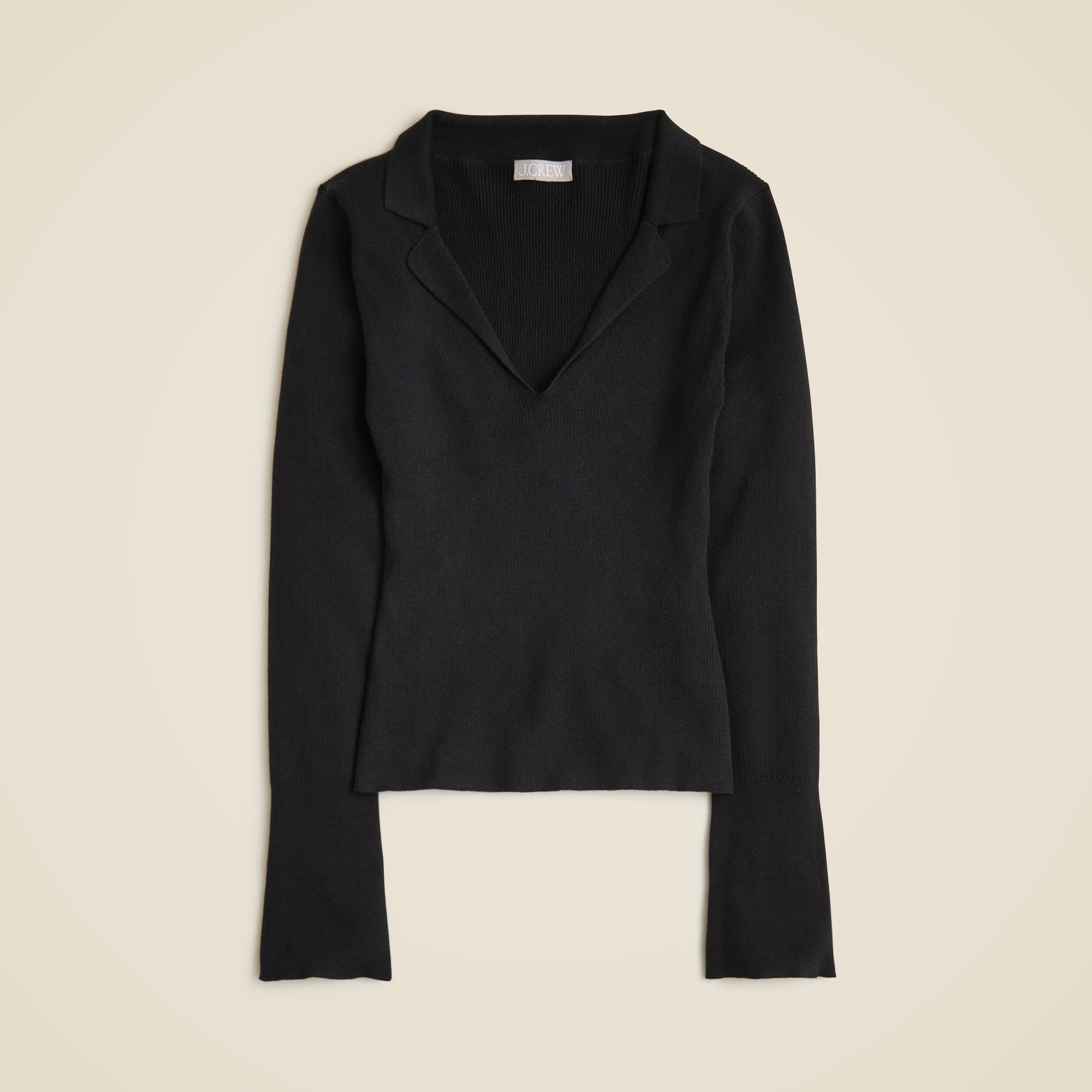 Fitted Pullover Sweater in Tencel&amp;trade; Lyocell Blend