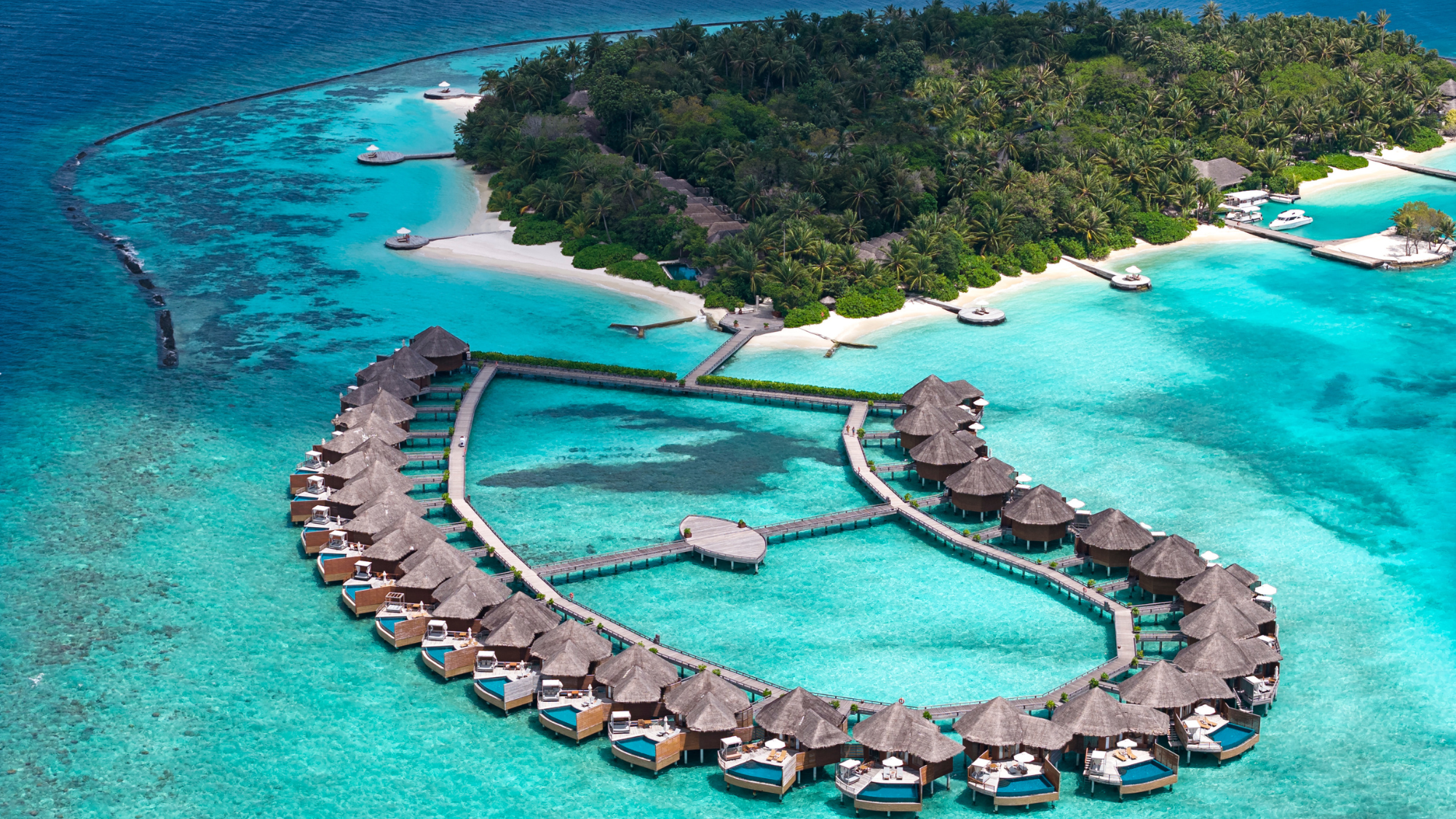 Baros Maldives aerial view
