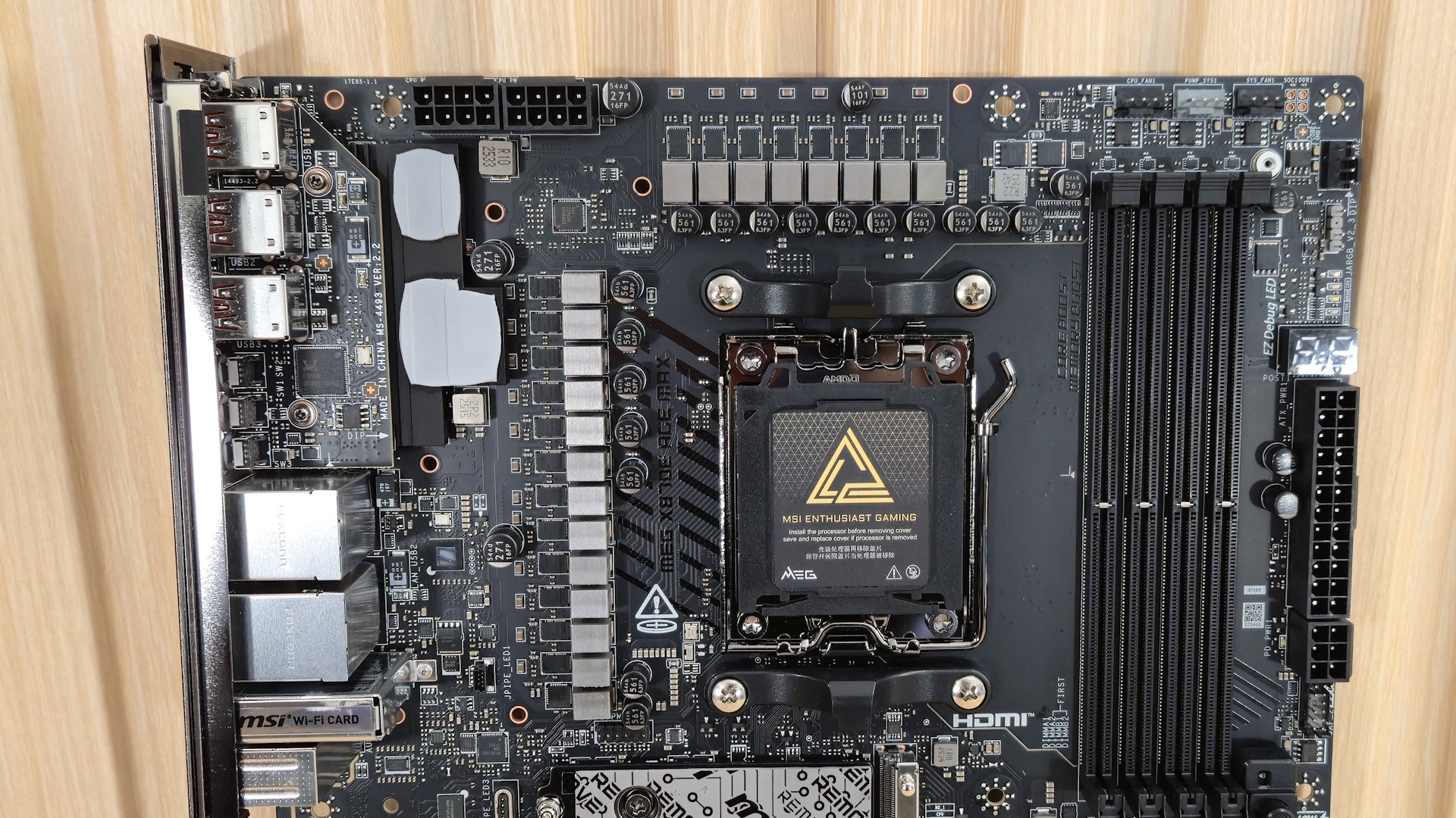 MSI MEG X870E Ace Max - VRMs