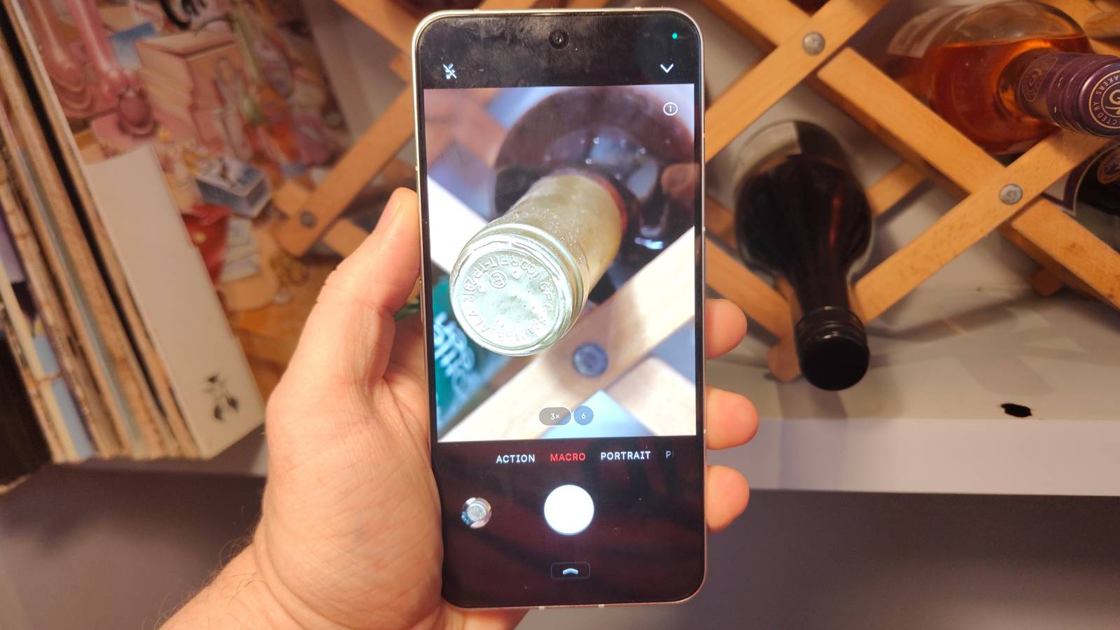 The Nothing Phone 3 showing its camera app.