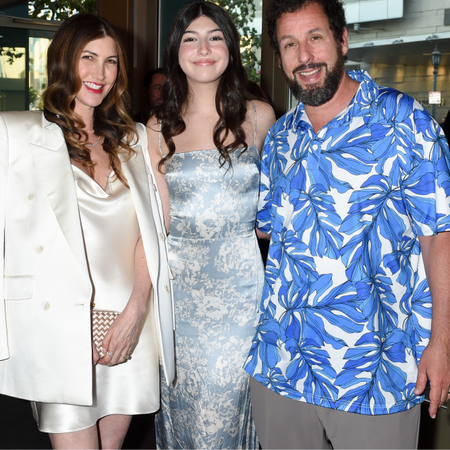 Jackie Sandler, Sunny Sandler and Adam Sandler at the premiere of "The Out-Laws" held at Regal L.A. Live on June 26, 2023 in Los Angeles, California.