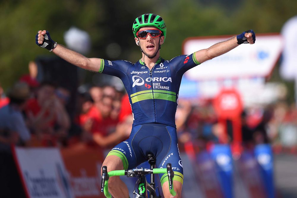 Simon Yates (Orica-BikeExchange) wins stage 6 at the 2016 Vuelta a Espana