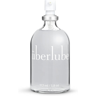 A bottle of Uber Lube for sensitive skin