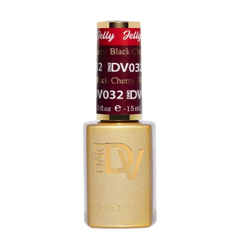 DND Gel, Diva Jelly Nail Lacquer &amp;ndash; 032 Black Cherry