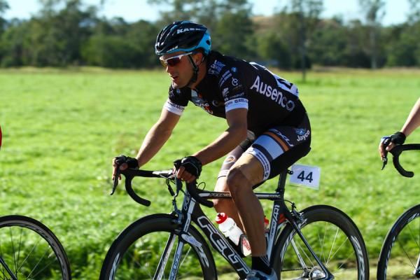 Mark Jamieson (Jayco-2XU) rode good position all day in the lead bunch