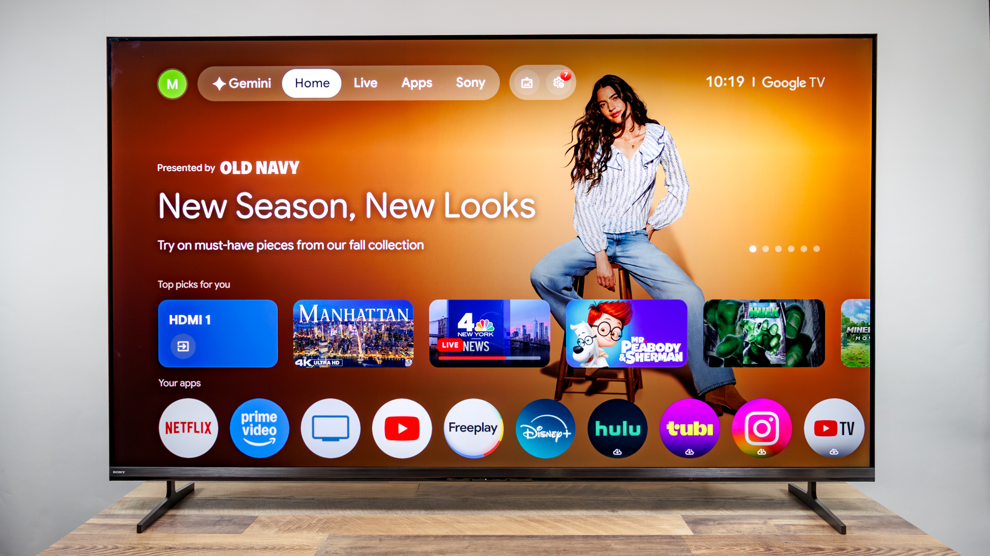 A Sony Bravia 3 II TV on a desk