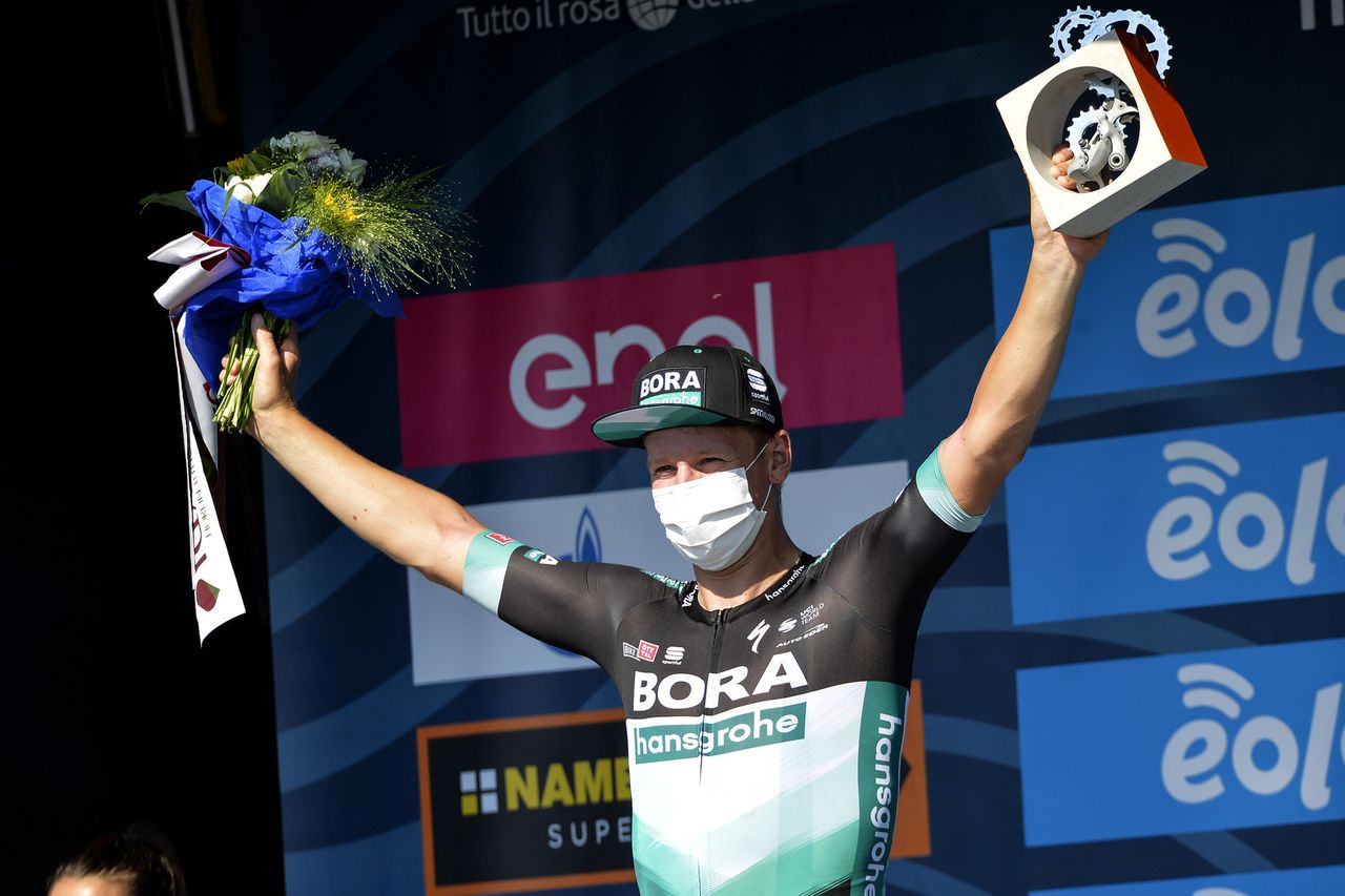 Tirreno Adriatico 2020 55th Edition 1st stage Lido di Camaiore Lido di Camaiore 133 km 07092020 Pascal Ackermann GER Bora Hansgrohe photo Tommaso PelagalliBettiniPhoto2020